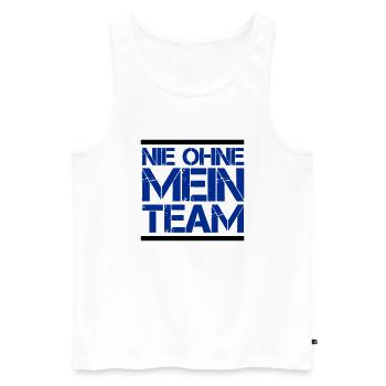 Mon équipe - Débardeur bio Premium Homme - blanc - Devant - AI Model Male 178 light (178cm)