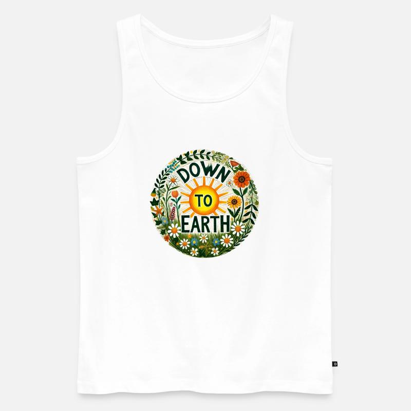 Bodenständig - Männer Premium Bio Tank Top - Weiß