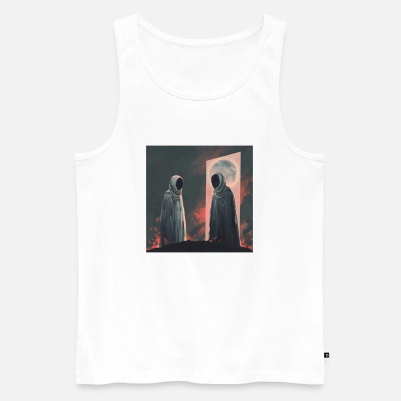 Ätherische Reflexion - Männer Premium Bio Tank Top - Weiß