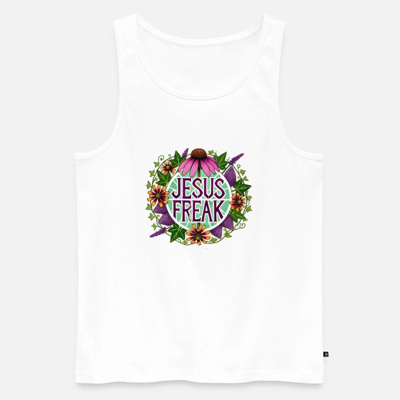 Jesus-Freak - Männer Premium Bio Tank Top - Weiß