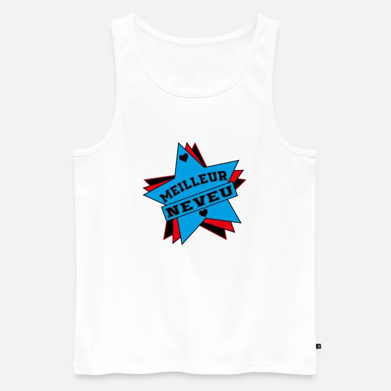 BESTER NEFFE - Männer Premium Bio Tank Top - Weiß