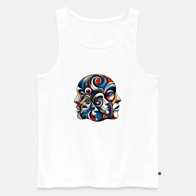 multiple personality - Männer Premium Bio Tank Top - Weiß