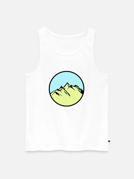 mountains mountains - Men's Premium Organic Tank Top - white