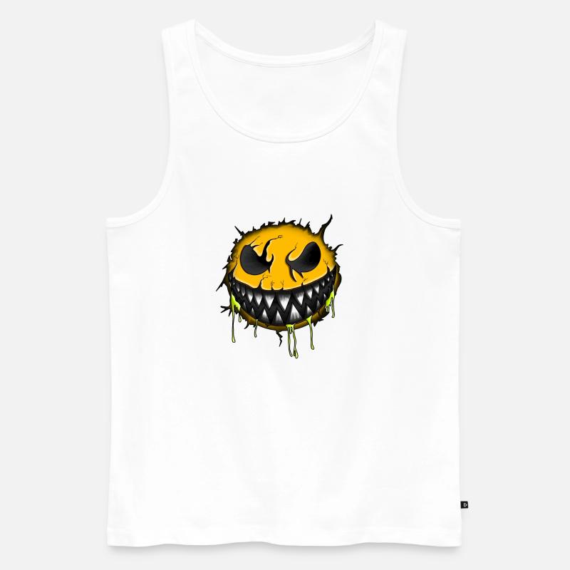 Keep smiling - Männer Premium Bio Tank Top - Weiß