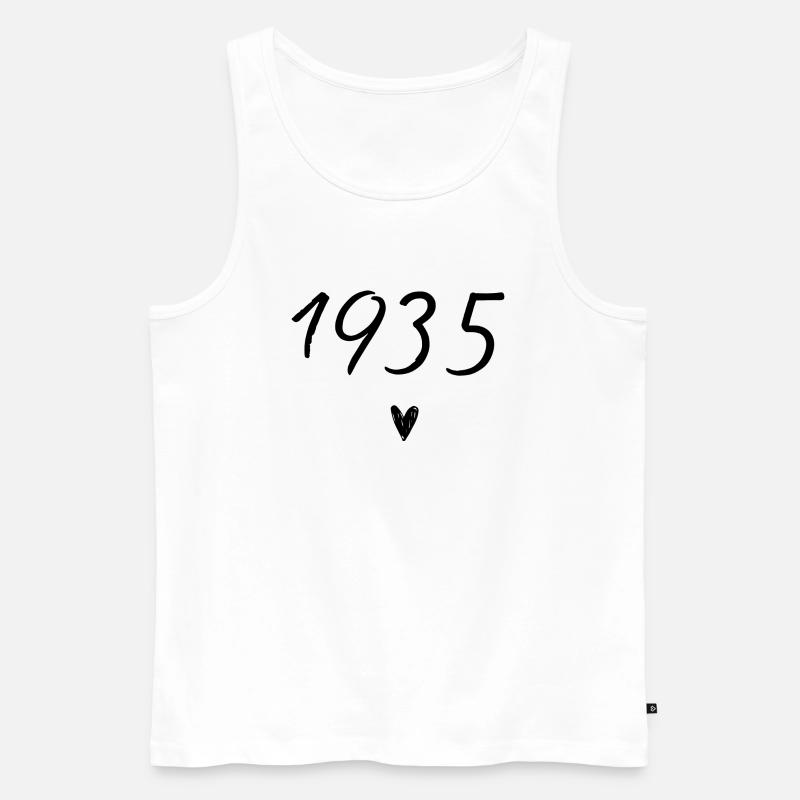 Herzjubiläum 1935 - Männer Premium Bio Tank Top - Weiß