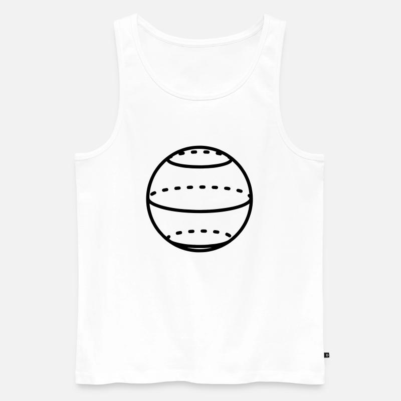 Mathematische Kugelform - Männer Premium Bio Tank Top - Weiß