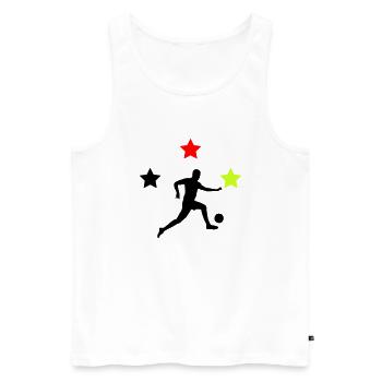 fußballer germany - Männer Premium Bio Tank Top - Weiß - Vorne - AI Model Male 178 light (178cm)