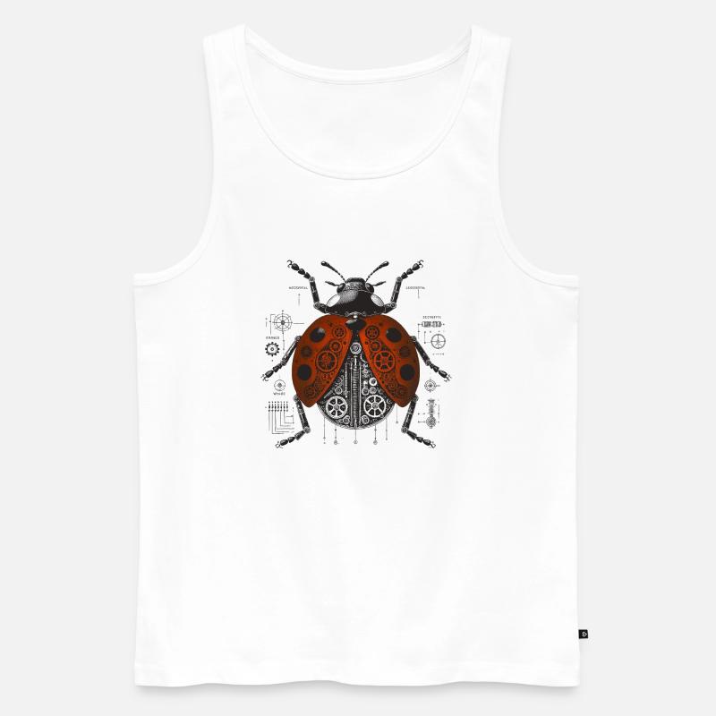 Marienkäfer - Männer Premium Bio Tank Top - Weiß