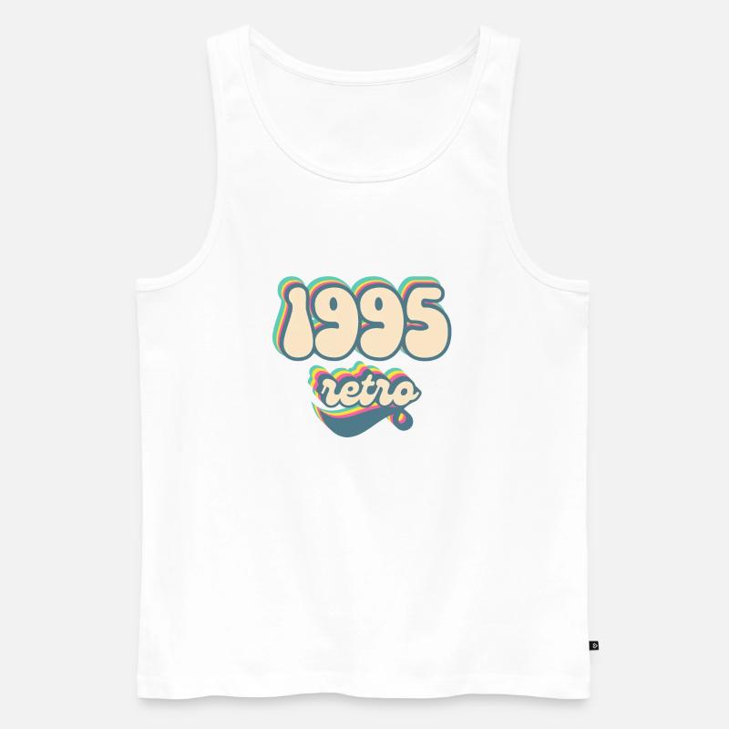 1995 Retro Geschenkidee - Männer Premium Bio Tank Top - Weiß