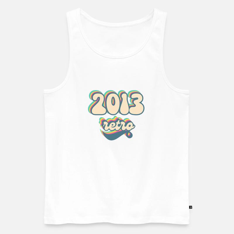 2013 Retro Geschenkidee - Männer Premium Bio Tank Top - Weiß