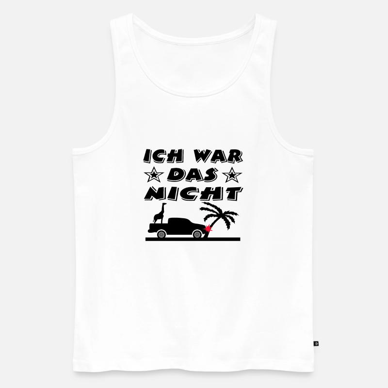 Auto - Männer Premium Bio Tank Top - Weiß