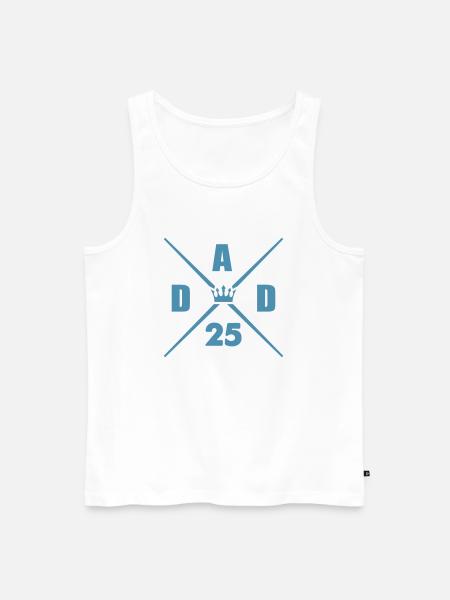 dad 25 daddy - Men's Premium Organic Tank Top - white