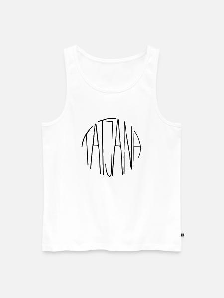 Tatjana - Männer Premium Bio Tank Top - Weiß