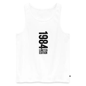 1984 - Limited Edition 1984 Geburtstag - Männer Premium Bio Tank Top - Weiß - Vorne - Michal (187cm)