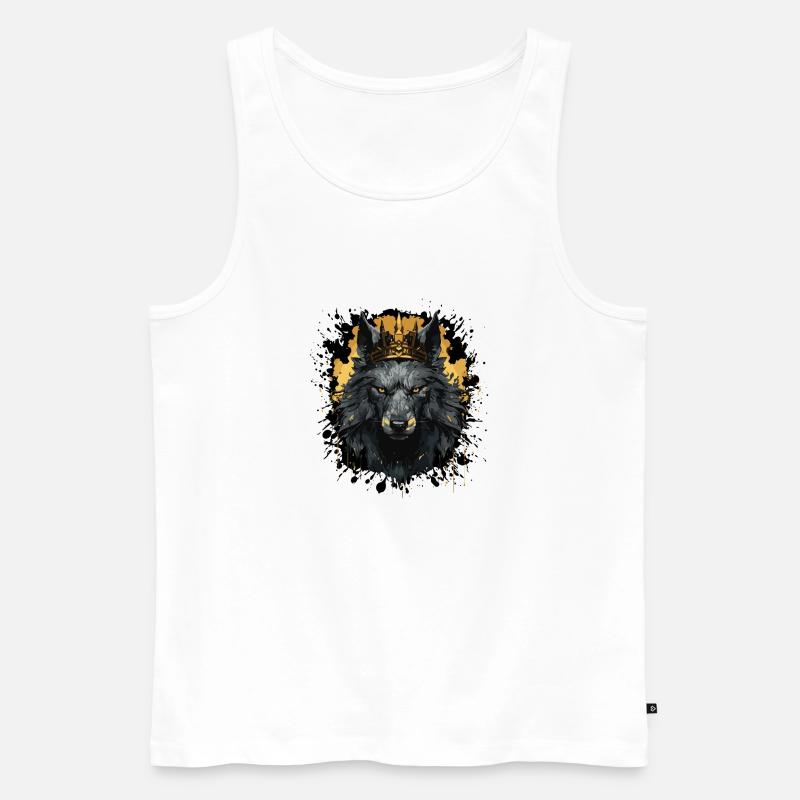 wolf krone - Männer Premium Bio Tank Top - Weiß