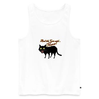 And the Cat said Meow - Men's Premium Organic Tank Top - white - Front - Michal (187cm)