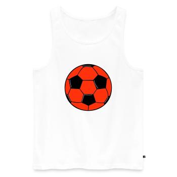Football - Débardeur bio Premium Homme - blanc - Devant - Michal (187cm)