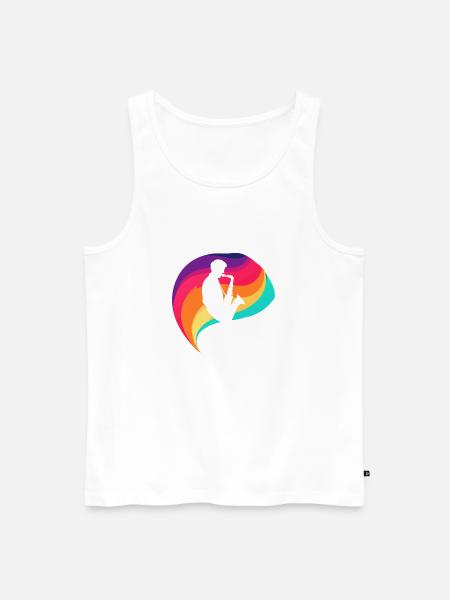 Jazz Blasmusik Blaskapelle - Männer Premium Bio Tank Top - Weiß