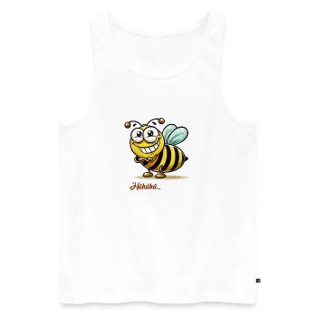 biene wespe tier - Männer Premium Bio Tank Top - Weiß - Vorne - AI Model Male 178 light (178cm)