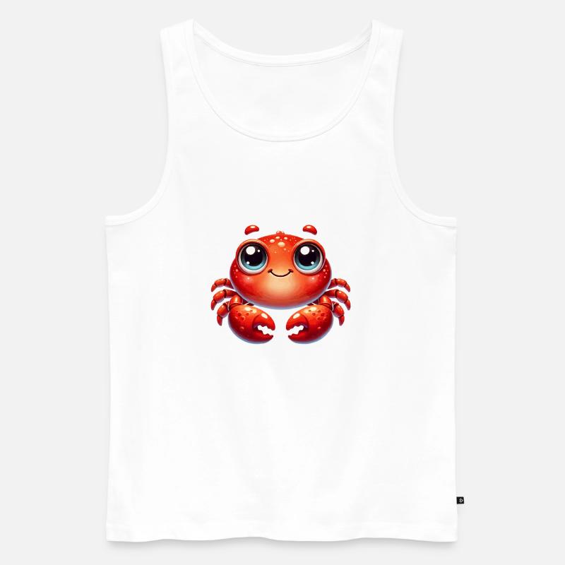 krabbe comic - Männer Premium Bio Tank Top - Weiß