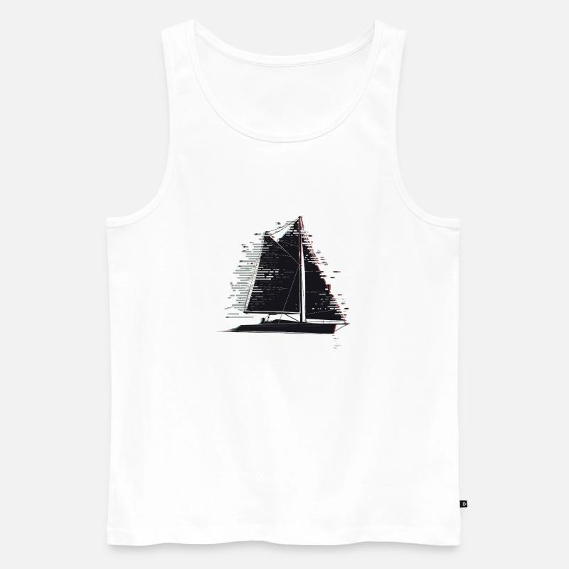 Schleier - Männer Premium Bio Tank Top - Weiß