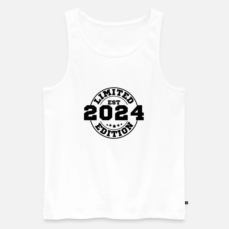 Limitierte Auflage 2024 - Männer Premium Bio Tank Top - Weiß
