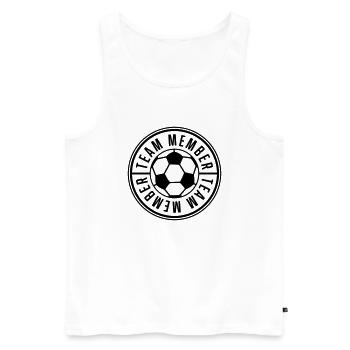 Fußball Soccer - Débardeur bio Premium Homme - blanc - Devant - Michal (187cm)