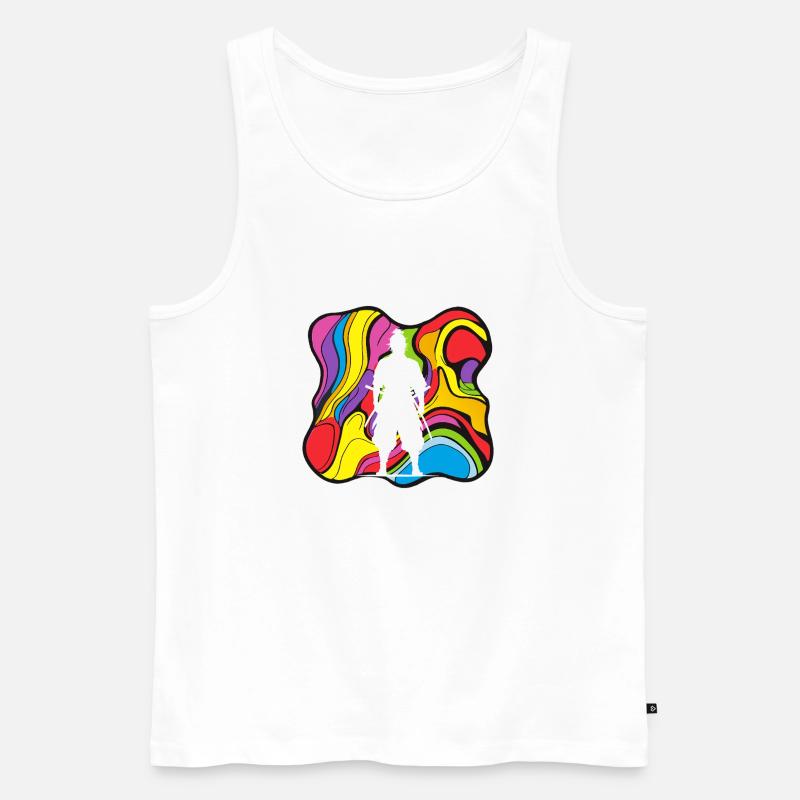 Ninja Karate Samurai - Männer Premium Bio Tank Top - Weiß