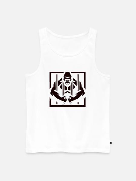 GORILLA - Débardeur bio Premium Homme - blanc