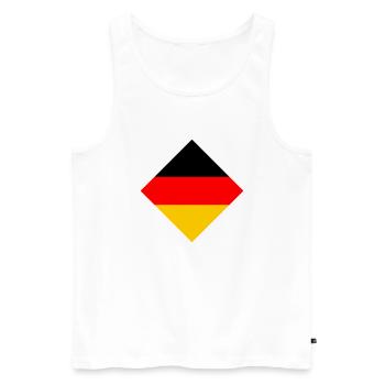 Allemagne - Débardeur bio Premium Homme - blanc - Devant - Michal (187cm)