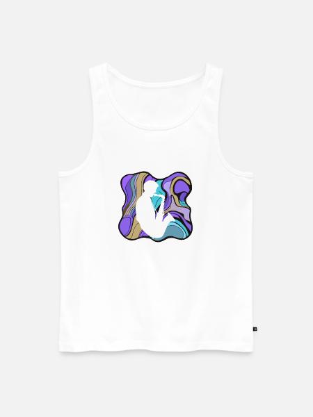 Saxophonist - Männer Premium Bio Tank Top - Weiß