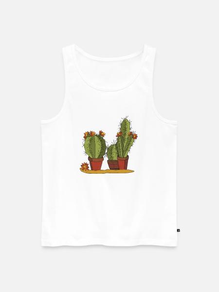 Blumen - Männer Premium Bio Tank Top - Weiß