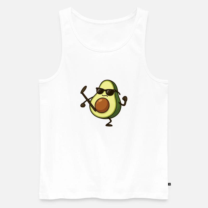 avocado karate - Männer Premium Bio Tank Top - Weiß