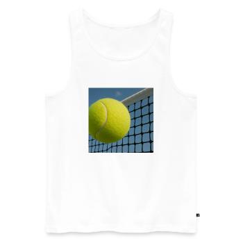 Sports - Tennis - Débardeur bio Premium Homme - blanc - Devant - Michal (187cm)