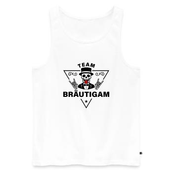 Team Groom Skeleton - Débardeur bio Premium Homme - blanc - Devant - Michal (187cm)