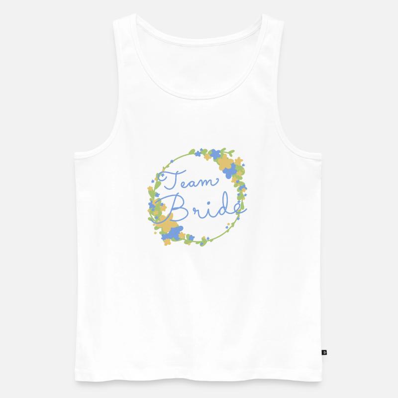 Team Bride /Team Braut - Männer Premium Bio Tank Top - Weiß