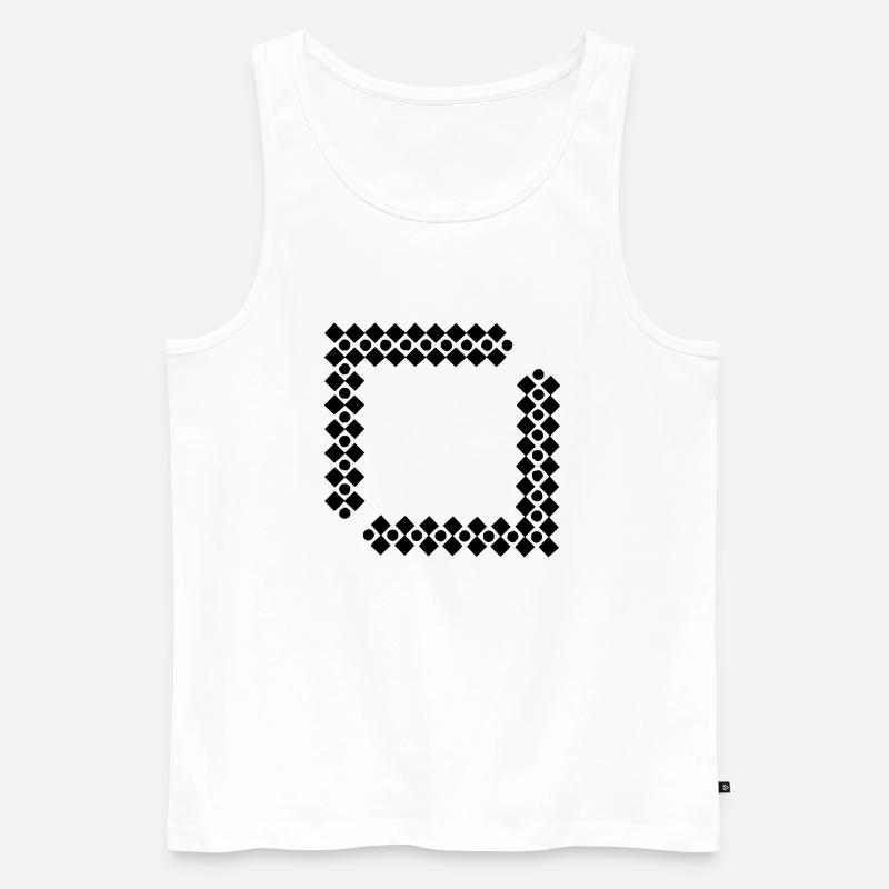 muster vriereck - Männer Premium Bio Tank Top - Weiß