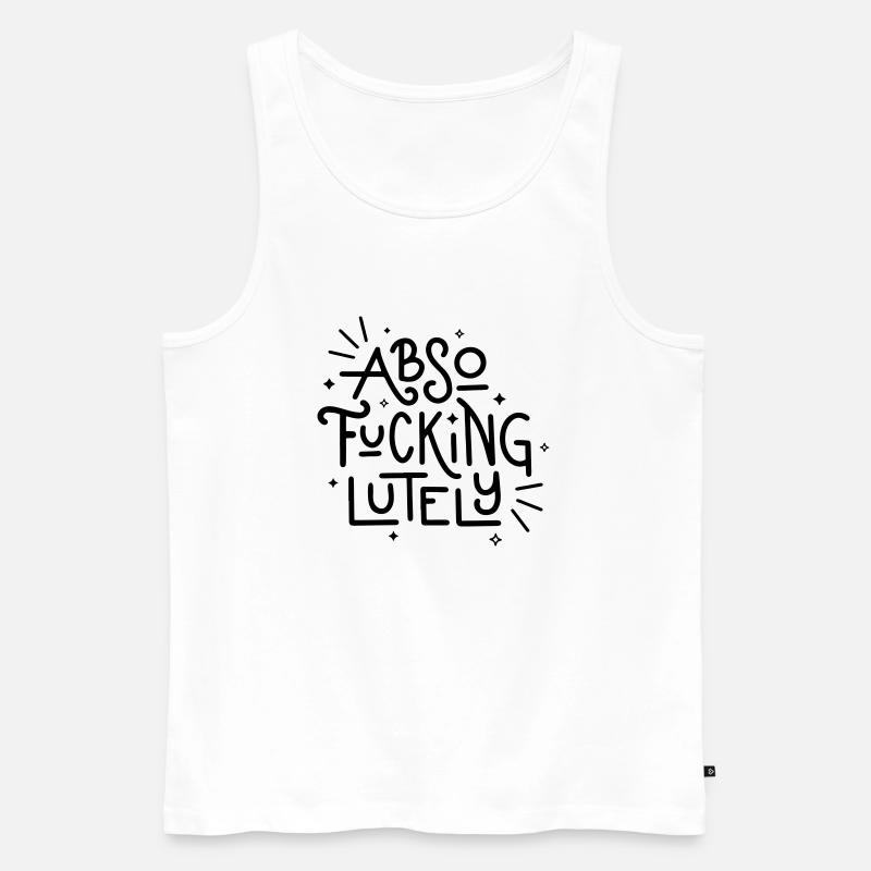 Absofuckinglument - Débardeur bio Premium Homme - blanc