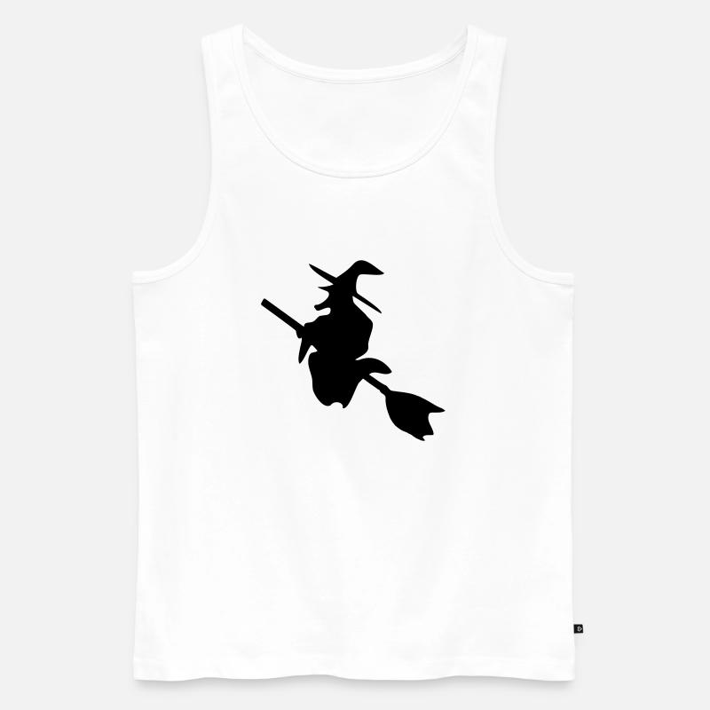 Witch - Hexe - Männer Premium Bio Tank Top - Weiß