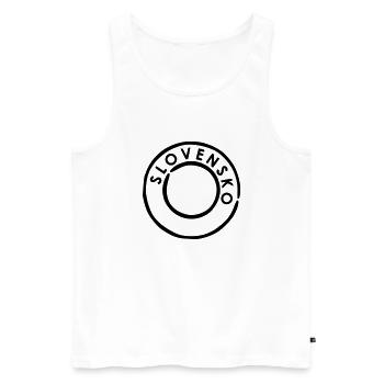 Slowenien - Männer Premium Bio Tank Top - Weiß - Vorne - AI Model Male 178 light (178cm)