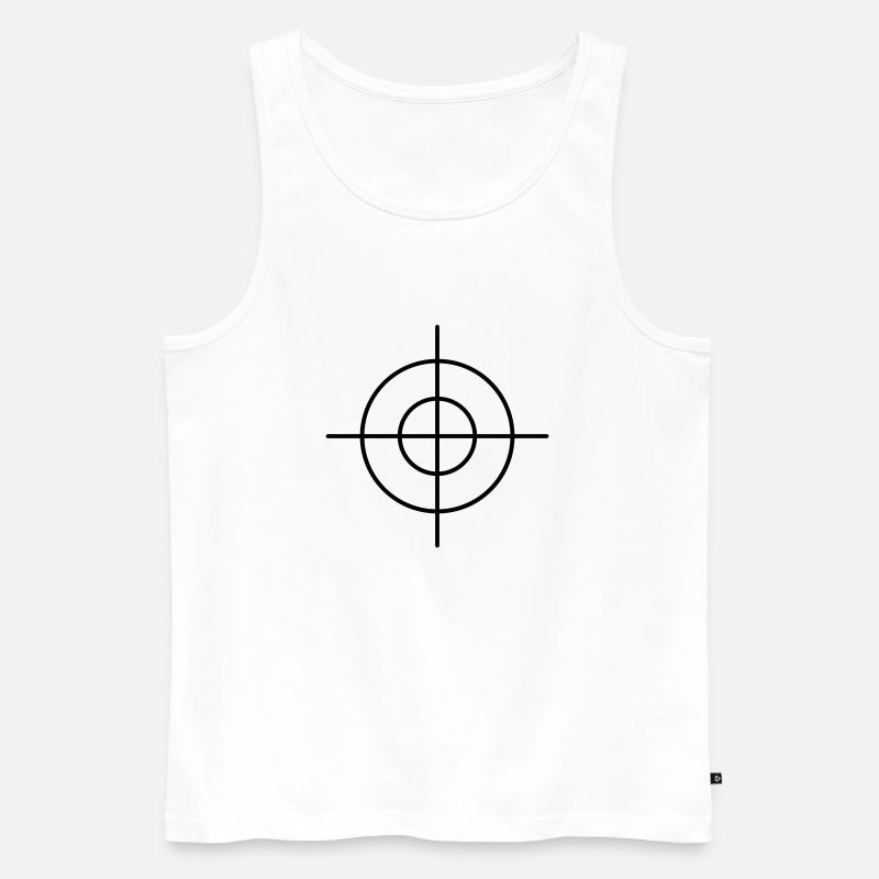 aim - Männer Premium Bio Tank Top - Weiß