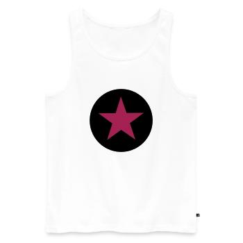 Star, les étoiles - Débardeur bio Premium Homme - blanc - Devant - AI Model Male 178 light (178cm)