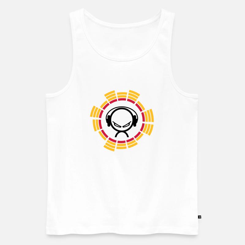 equalizer - Männer Premium Bio Tank Top - Weiß