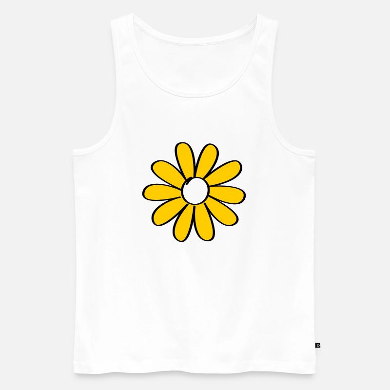 Blümchen 2 - Männer Premium Bio Tank Top - Weiß
