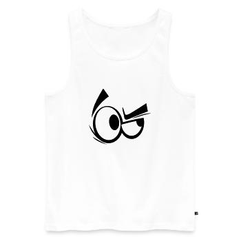 auge 8 - Männer Premium Bio Tank Top - Weiß - Vorne - Michal (187cm)