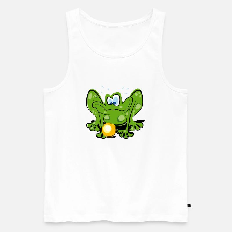 Frosch - Männer Premium Bio Tank Top - Weiß