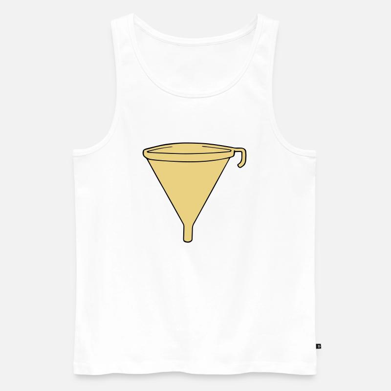 funell - Männer Premium Bio Tank Top - Weiß