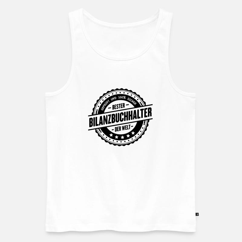 Bester Bilanzbuchhalter - Männer Premium Bio Tank Top - Weiß