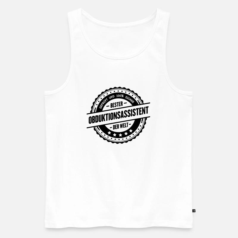 Obduktionsassistent - Männer Premium Bio Tank Top - Weiß