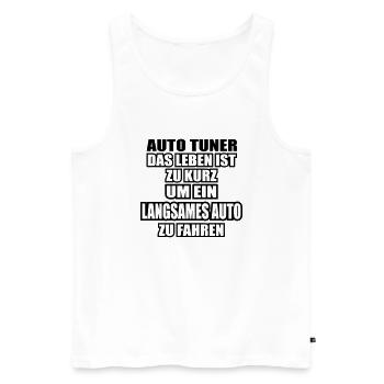 Auto Tuner Automechaniker - Männer Premium Bio Tank Top - Weiß - Vorne - Michal (187cm)
